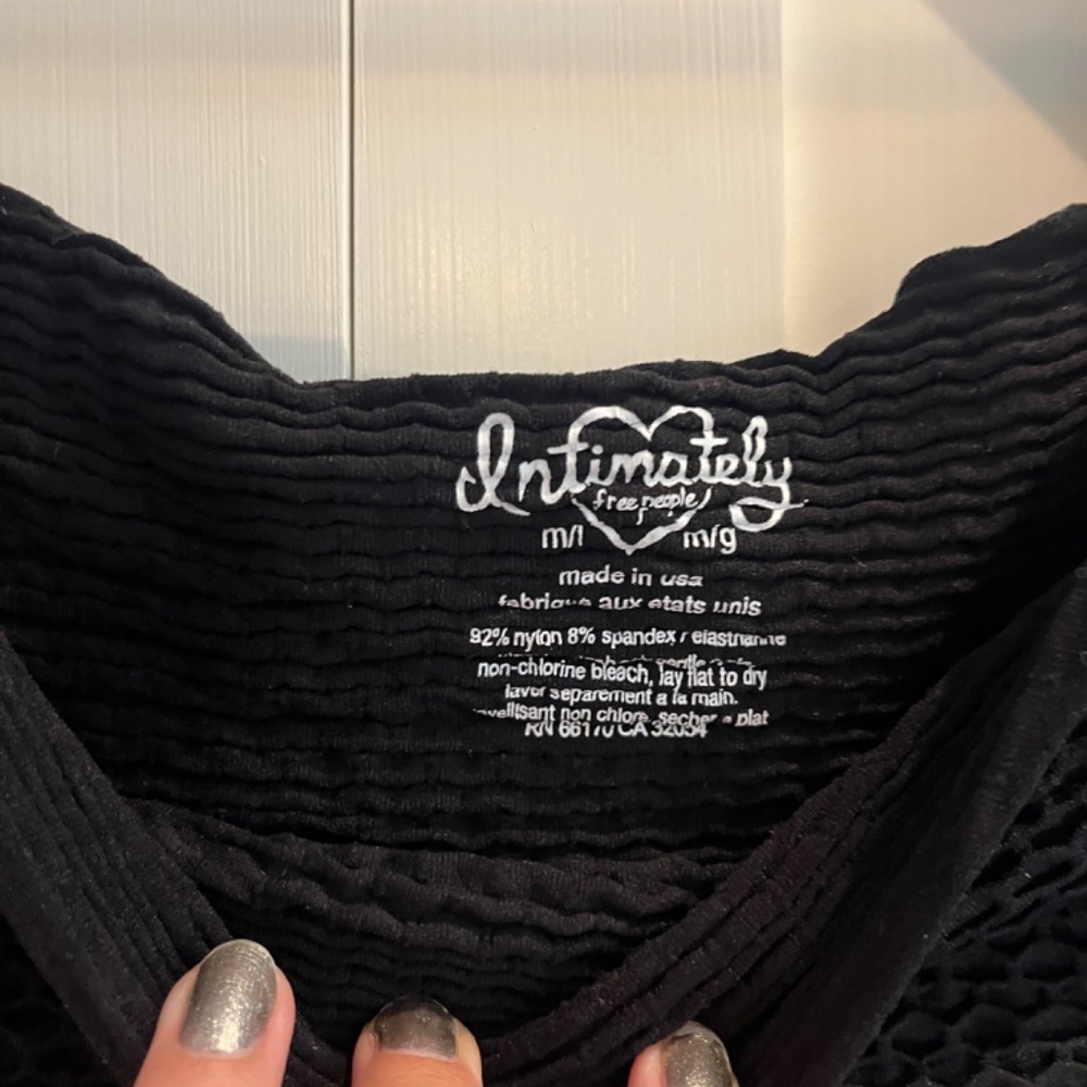 Free People Intimately Ribbed Cropped Tank - Picture 3 of 4